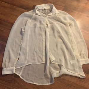 Lauren Conrad Shirt Women’s XS blouse sheer